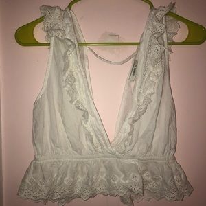 Flows White Crop Top